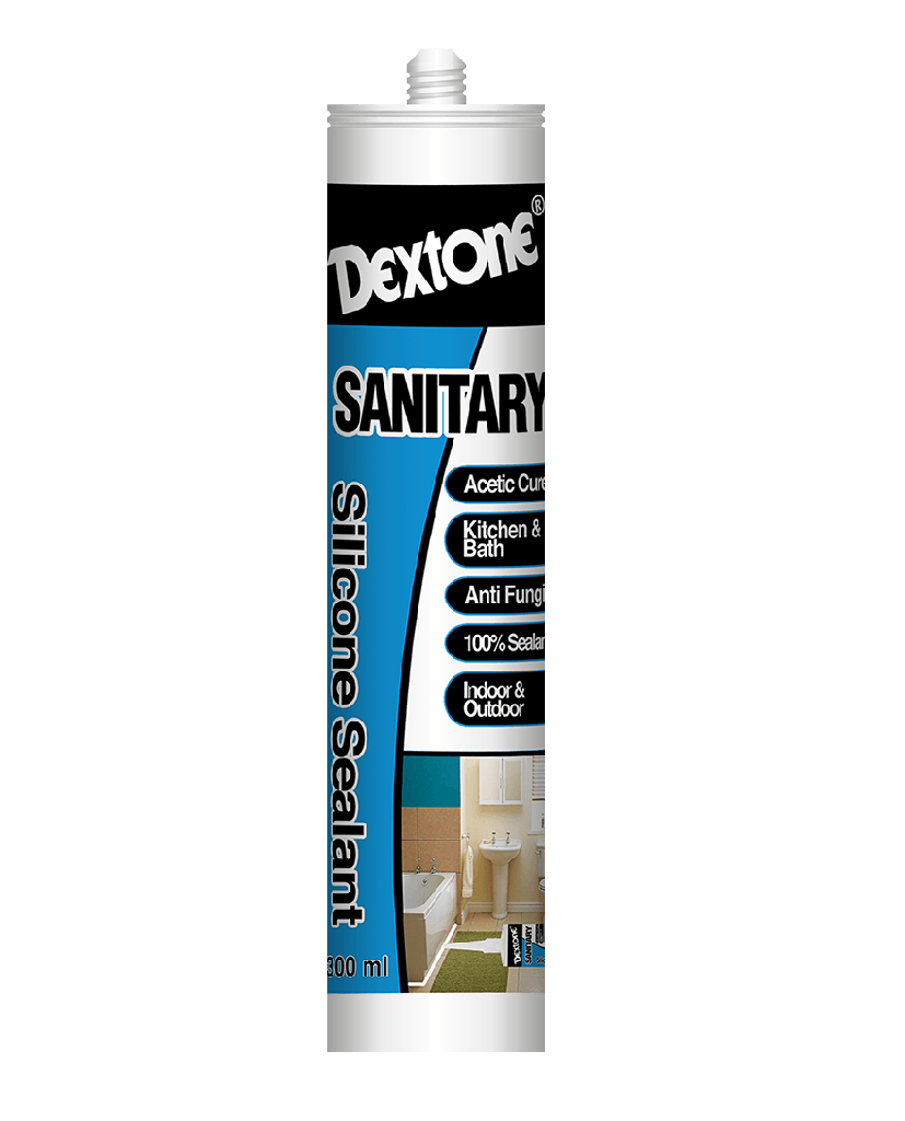 DEXTONE SILICONE SEALANT SANITARY PUTIH BOTOL (A)