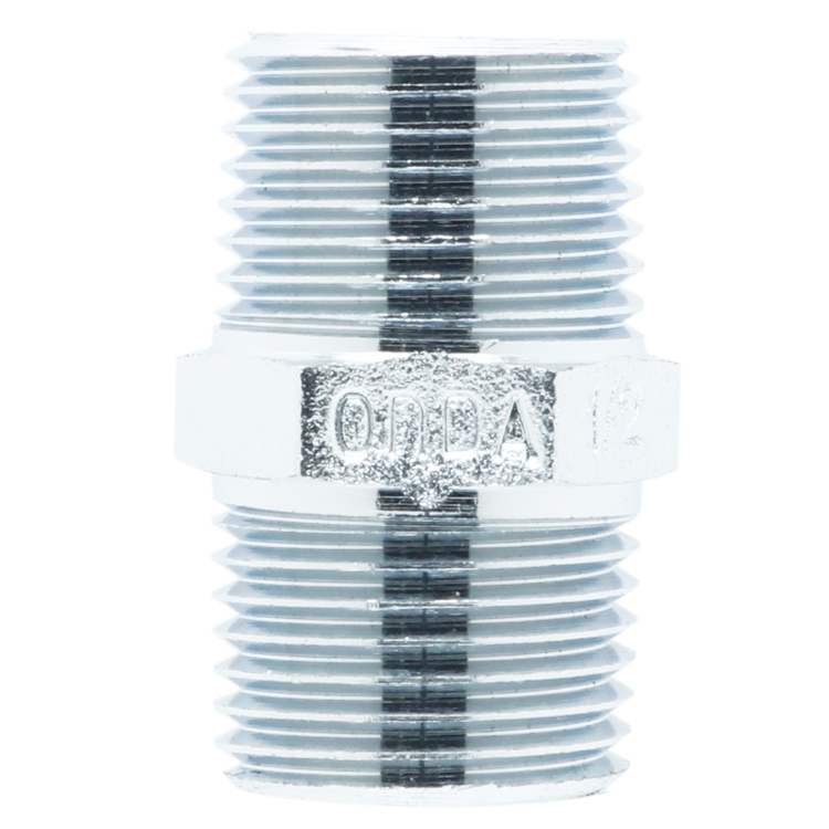 ONDA CHROME DOUBLE NIPPLE 1/2 INCH