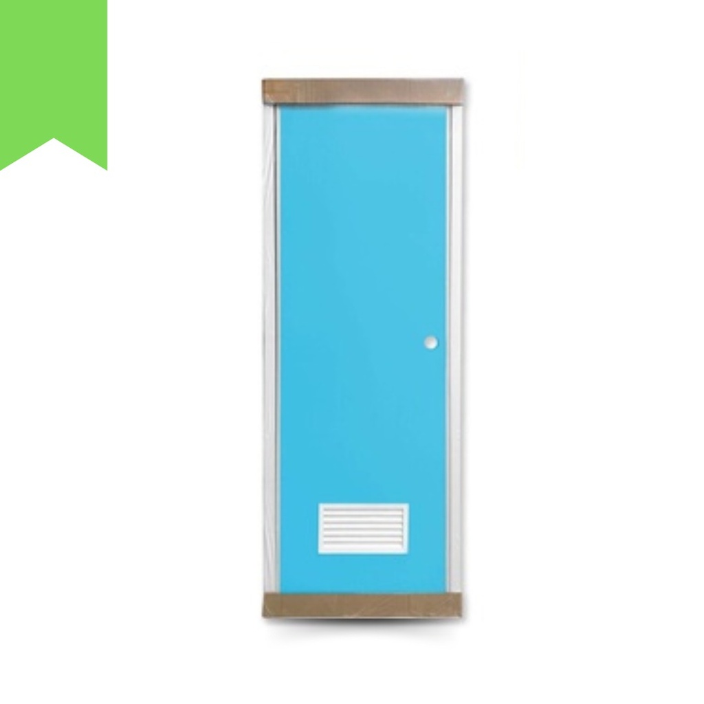 FOCUS/MILPO PINTU PVC BIRU TEBAL KUSEN  9 CM