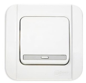 BROCO G161-55S (B) SAKLAR ENGKEL SNOW WHITE (PACK)