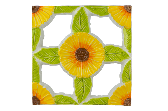 TRISENSA LOSTER KERAMIK RO-75C SUN FLOWERS 2 YELLOW 30X30 (DSC)