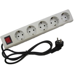 [EE030112044970] BROCO 15851 (B) STOP KONTAK 5 LUBANG + KABEL (DSC) 