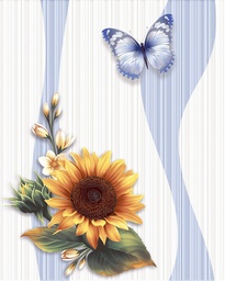 [FC0402046705] ASIA TILE KERAMIK VALDA BLUE KW1 25X20 (DSC)