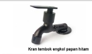 NB KRAN TEMBOK HITAM TAMAN OVAL STAINLESS