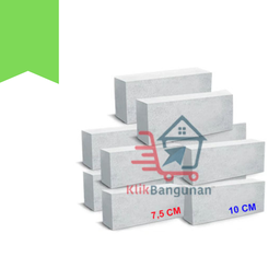 [BM01018123] SNI BATA RINGAN GRADE A 7.5 CM (1 DO = 12.6 KUBIK)